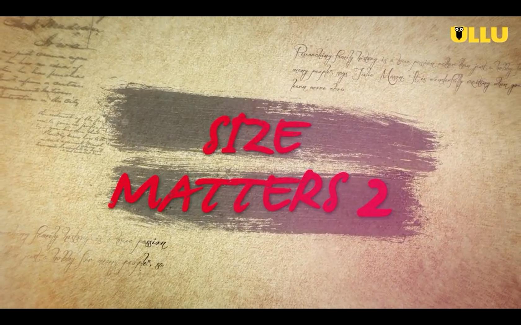 Size Matters S02 (2020) Part 2 Hindi Ullu Original Web Series